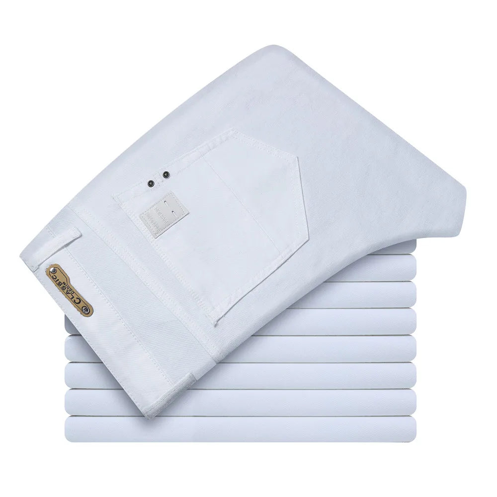 The Modern Slim-Fit White Jeans