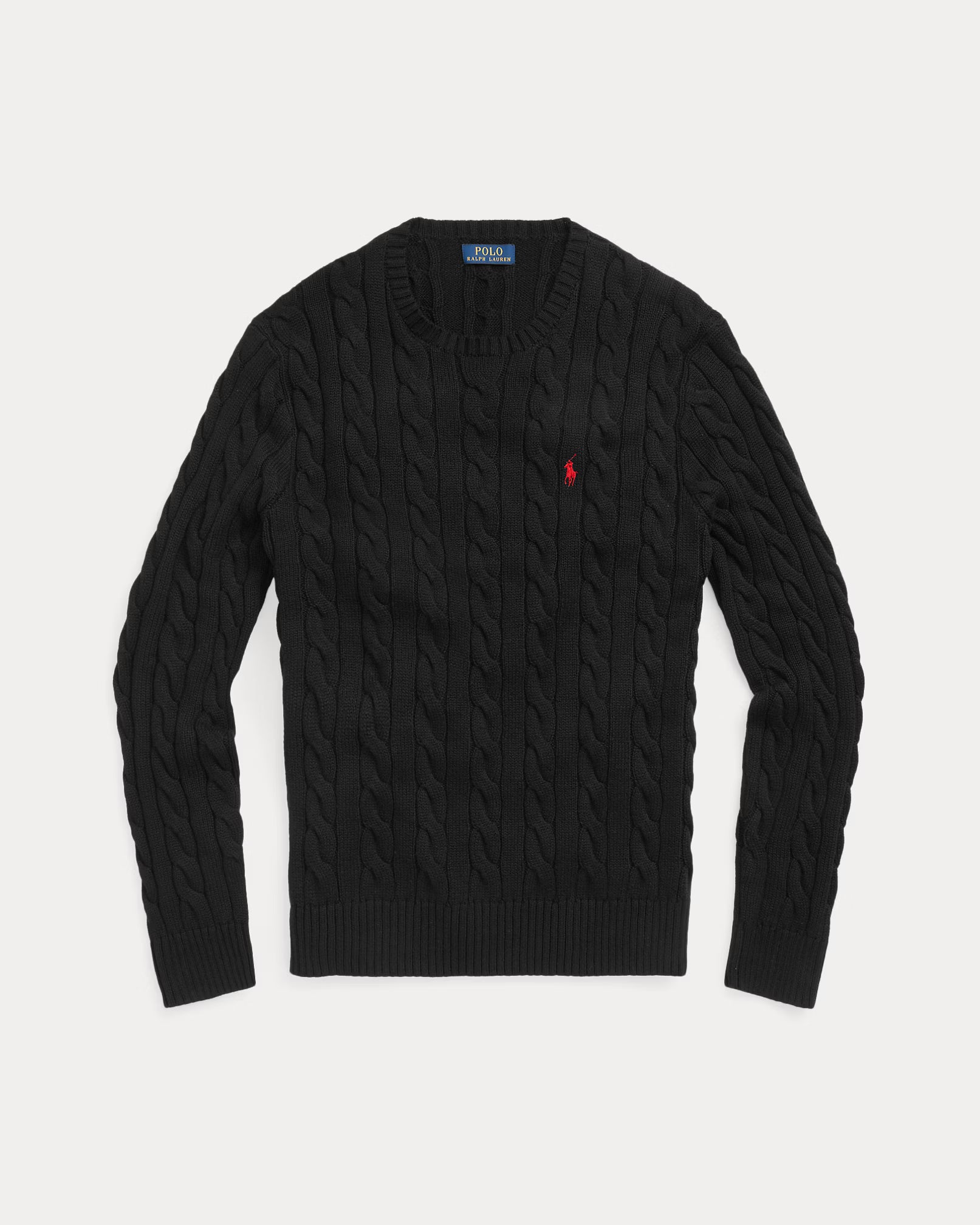 RL - Cable-Knit Cotton Jumper